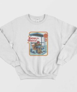 Satan is Waitin Bus Vintage Sweatshirt 1 Satan is Waitin Bus Vintage Sweatshirt 2
