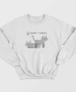 Schrodinger's Cat Awake Asleep Sweatshirt 1 Schrodingers Cat Awake Asleep Sweatshirt 2