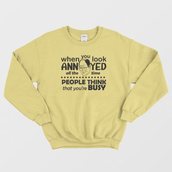 Seinfeld When You Look Annoyed All The Time Sweatshirt