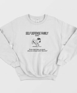 Self Defense Family Snoopy Cops Sweatshirt 1