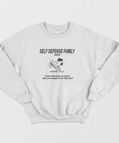 Self Defense Family Snoopy Cops Sweatshirt 2 Self Defense Family Snoopy Cops Sweatshirt 3