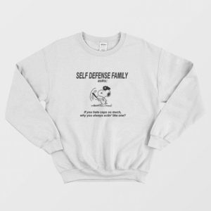 Self Defense Family Snoopy Cops Sweatshirt 3