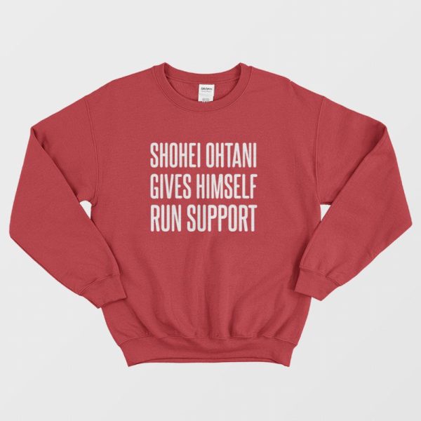 Shohei Ohtani Gives Himself Run Support Sweatshirt