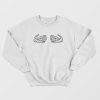 Skeleton Hands Boob Sweatshirt Skeleton Hands Grabbing Boobs