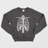 Skeleton Rib Cage Sweatshirt Halloween