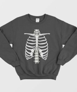 Skeleton Rib Cage Sweatshirt Halloween 3