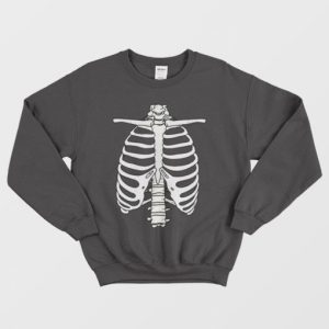 Skeleton Rib Cage Sweatshirt Halloween 3