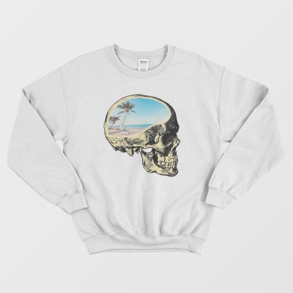 Skull Brain Beach Sweatshirt