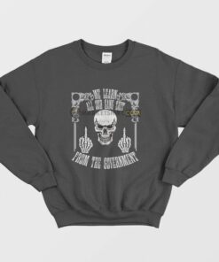 Skull We Learn All Our Gang Shit From The Government Sweatshirt 1