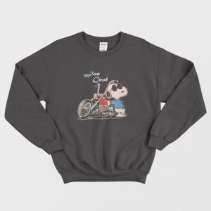 Snoopy Joe Cool Motorcycle Sweatshirt 1