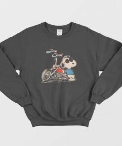 Snoopy Joe Cool Motorcycle Sweatshirt 2