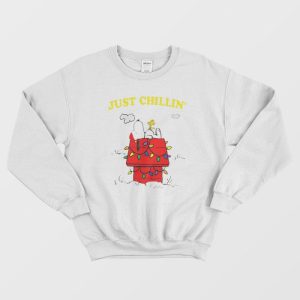 Snoopy Just Chillin Christmas Xmas Sweatshirt