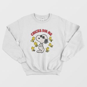 Snoopy Peanuts Chicks Dig Me Sweatshirt 2