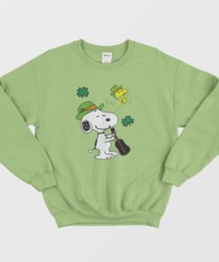 Snoopy and Woodstock St Patricks Day Sweatshirt 1