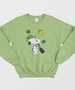 Snoopy and Woodstock St Patricks Day Sweatshirt 4