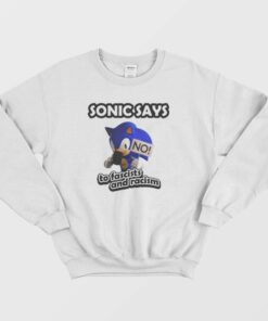 Sonic Says No To Fascists and Racism Sweatshirt 2