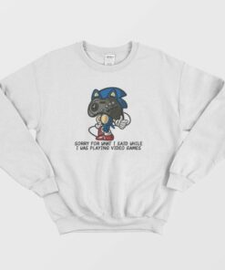 Sonic Sorry For What I Said Funny Sweatshirt 2 Sonic Sorry For What I Said Funny Sweatshirt 3