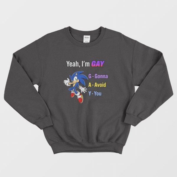 Sonic Yeah I’m Gay Gonna Avoid You Sweatshirt