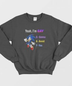 Sonic Yeah I'm Gay Gonna Avoid You Sweatshirt 2 Sonic Yeah Im Gay Gonna Avoid You Sweatshirt 3