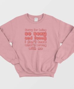 Sorry For Being So Sexy and Funny I Don't Know What's Wrong With Me Sweatshirt 2 Sorry For Being So Sexy and Funny I Dont Know Whats Wrong With Me Sweatshirt 3