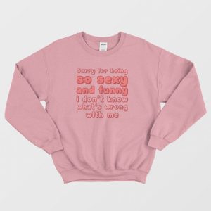 Sorry For Being So Sexy and Funny I Dont Know Whats Wrong With Me Sweatshirt 3