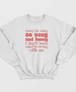 Sorry For Being So Sexy and Funny I Don't Know What's Wrong With Me Sweatshirt 3 Sorry For Being So Sexy and Funny I Dont Know Whats Wrong With Me Sweatshirt 4