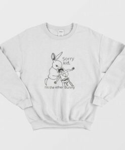 Sorry Kid Im The Ether Bunny Funny Sweatshirt 3