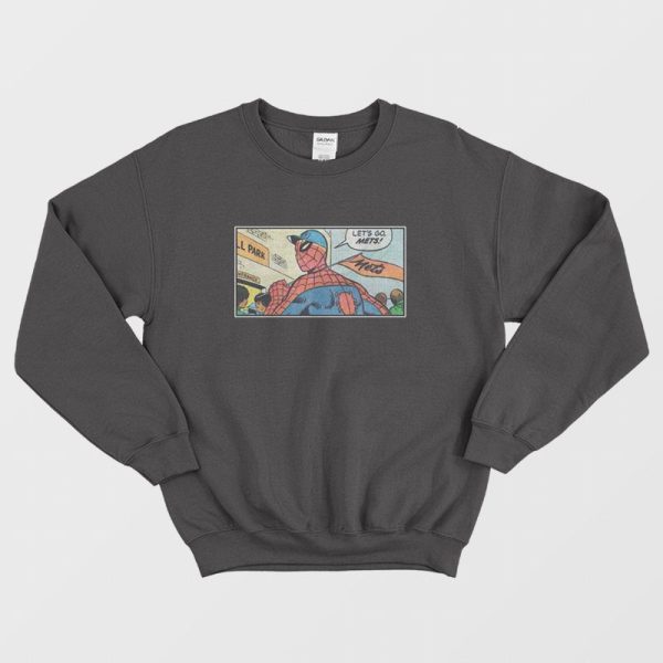 Spider Man Lets Go Mets Sweatshirt