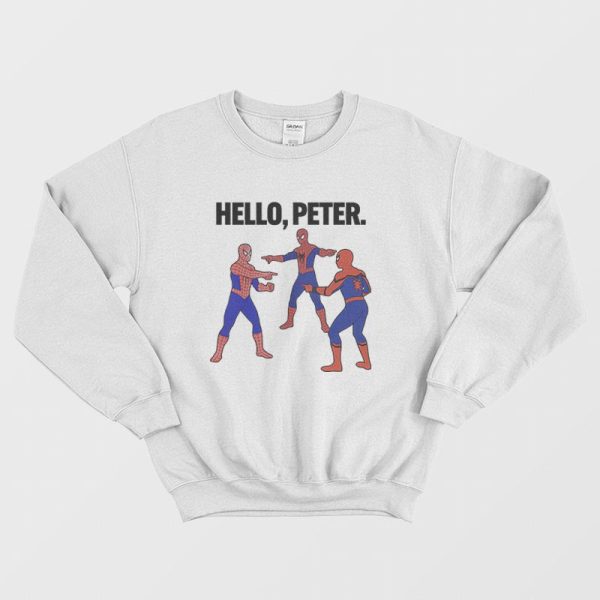 Spiderman Hello Peter Sweatshirt