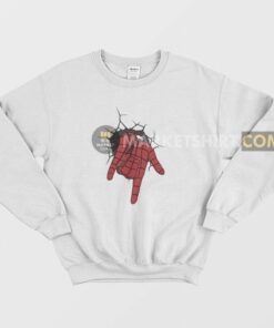 Spiderman Love You I Love You Sign Language Sweatshirt 1