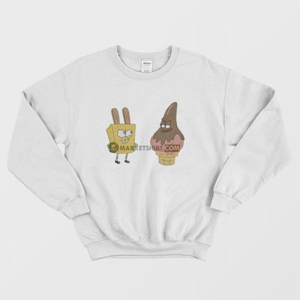 Spongebob Squarepants Patrick The Fry Cook Games Sweatshirt