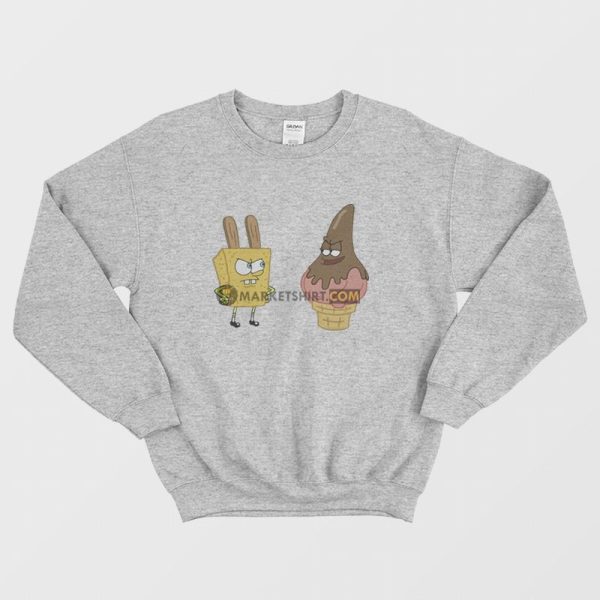 Spongebob Squarepants Patrick The Fry Cook Games Sweatshirt