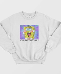Spongebob You Make Me Smile Sweatshirt 1 Spongebob You Make Me Smile Sweatshirt 2