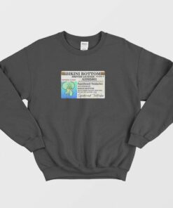 Squidward Bikini Bottom Driver License Sweatshirt 1 Squidward Bikini Bottom Driver License Sweatshirt 2