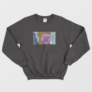 Squidward I Really Wish I Werent Here Right Now Button Sweatshirt 3