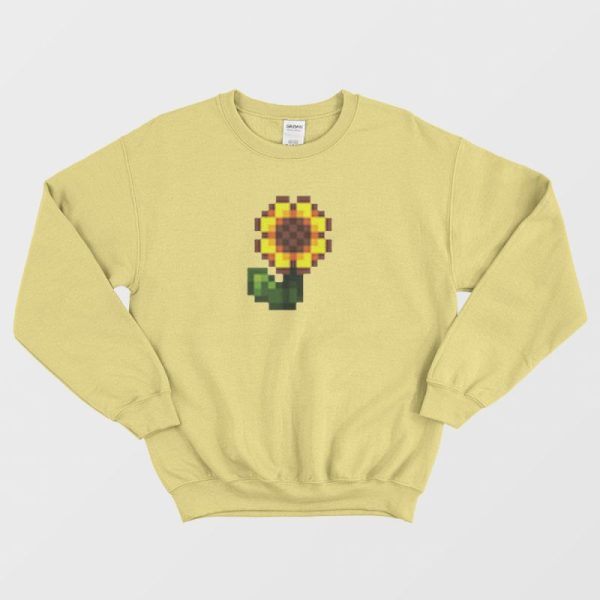 Stardew Valley Pixel Sunflower Sweatshirt