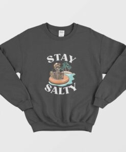 Summer Vacation Skeleton Stay Salty Sweatshirt 1 Summer Vacation Skeleton Stay Salty Sweatshirt 2