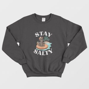 Summer Vacation Skeleton Stay Salty Sweatshirt