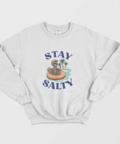 Summer Vacation Skeleton Stay Salty Sweatshirt 2 Summer Vacation Skeleton Stay Salty Sweatshirt 3