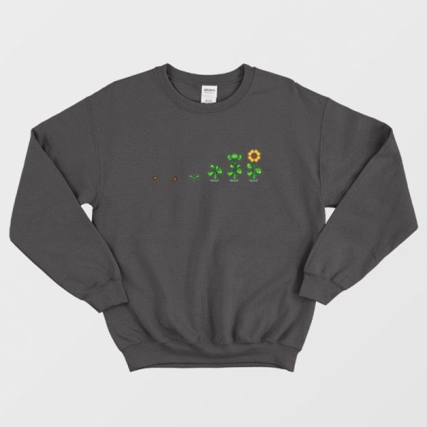 Sun Flower Stardew Valley Pixel Flower Sweatshirt