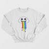 Super Cute Cloud Puking A Rainbow Sweatshirt