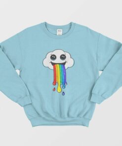 Super Cute Cloud Puking A Rainbow Sweatshirt 2