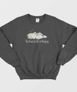 The Beast In Me Is Sleeping Cat Sweatshirt 2