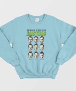 The Big Bang Theory World of Sheldon’s Emotions Sweatshirt 1 The Big Bang Theory World of Sheldon's Emotions Sweatshirt 2