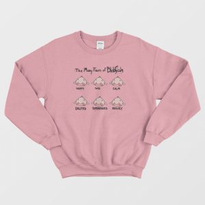 The Many Faces Of Blobfish Sweatshirt 3