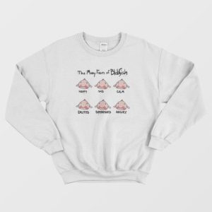 The Many Faces Of Blobfish Sweatshirt 4