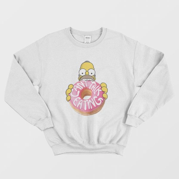 The Simpsons Homer Can’t Talk Eating Sweatshirt