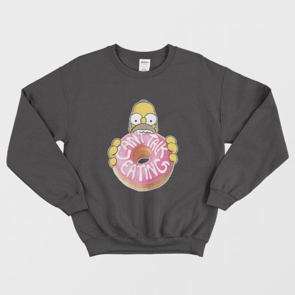 The Simpsons Homer Can’t Talk Eating Sweatshirt