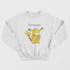 The Simpsons Homer Pikachu Sweatshirt