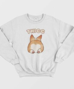 Thicc Corgi Butt Sweatshirt 3